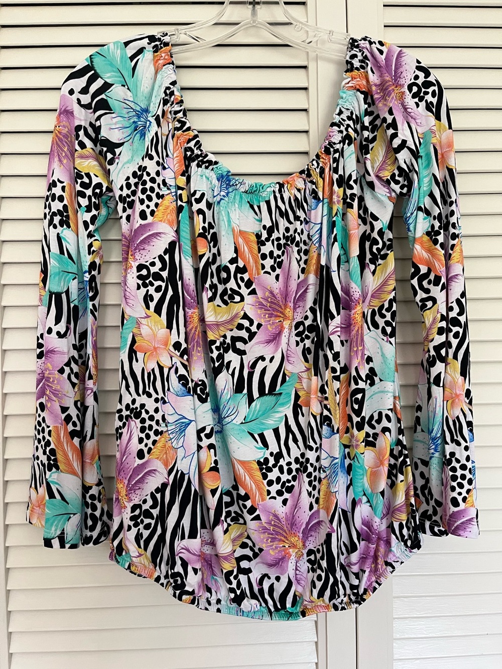 Lascana for Venus bell sleeve off shoulder blouse